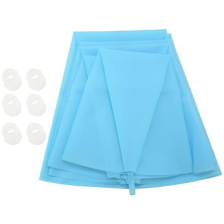 

Silicone Pastry Bags 3 Sizes Reusable Icing Piping Bags Baking Cookie Cake Bags (12Inch +14Inch +16Inch)- 6 Pack - Bonus 6 Icing Couplers Fit To Standard Size Tips