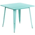 thumbnail image 1 of Bowery Hill 31.5" Square Metal Dining Table in Mint Green, 1 of 2