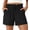 Black, variant on Fantaslook Summer Shorts for Women Wide Leg High Waisted Shorts Drawstring Casual Beach Shorts with Pockets