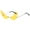 Womens Sunglasses Yellow, variant on Fire Flame Sunglasses for Women Men Retro Vintage Rimless Sun Glasses Fire Shaped Frameless Eyeglasses UV Protection