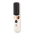 thumbnail image 1 of Cepillo alisador de pelo mejorado 2026, peine alisador de pelo portátil de calentamiento rápido para mujeres, cepillo alisador de viaje con 4 temperaturas ajustables., 1 of 5