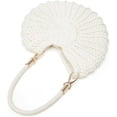 thumbnail image 6 of JKCCZLL Handwoven Seashell Hobo Bags Women Crochet Summer Beach Bag Boho Knitted Evening Clutch Purses Hobo Crossbody Shoulder Bag,Blue,1, 6 of 9