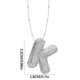 thumbnail image 3 of Collar Colgante de Oro Collar de Carta Incrustado con Collar de Cobre Hueco, Collar Colgante de Diamante de Carta Collar de Carta de Oro, 3 of 3
