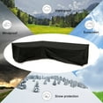thumbnail image 3 of Funda para muebles de patio en forma de L, cubierta impermeable a prueba de polvo para muebles de patio ayuda a prolongar la vida útil de los muebles, negro, largo derecho y corto izquierdo - 222x286, 3 of 5