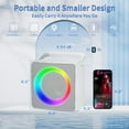 thumbnail image 3 of BONAOK Karaoke Machine, Portable Bluetooth Karaoke Speaker for Adults Kids, with 2 Wireless Mics, Ideal Gifts for Girls Boys Party(White), 3 of 8