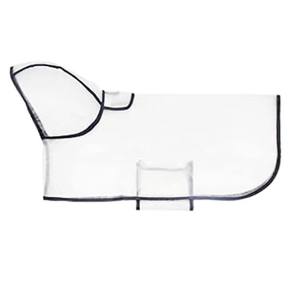 Impermeable para perros con poncho con capucha, impermeable transparente para mascotas, impermeable para cachorros MFZFUKR CPB-YY729-2