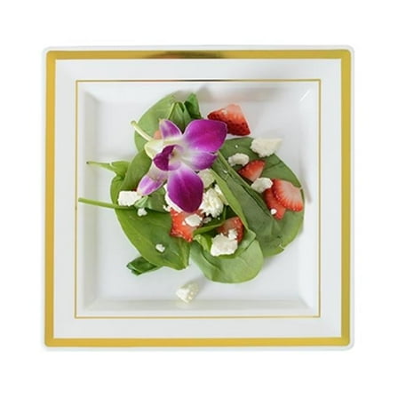 Bone Square Dessert Plate