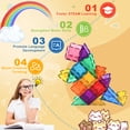 thumbnail image 2 of FunMagic Magnetic Tiles, 102Pcs Magnet Building Set,Magnetic Blocks, 3D STEM Stacking Toys, Magnets Toy for Kids Boys Girls, 2 of 10