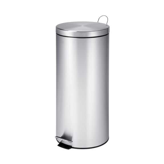Honey-Can-Do 30 L Silver Stainless Steel Trash Can