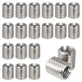 thumbnail image 1 of 20 Pcs Thread Repair Insert Threaded Bolts with Female M8 X 1.25 and Male M10 X 1.5 Thread for Furniture Projects Nut Screw Reducer Conversion Stainle, 1 of 5