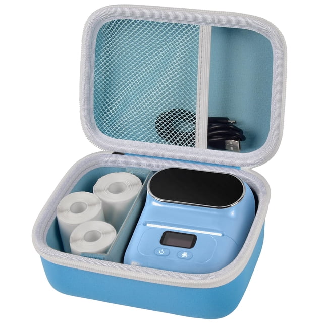 Funda Boobewl para rotuladora Phomemo M110, EVA, azul