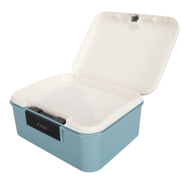 9L Lockable Storage Trunk, Document Organizer Box with Password Lock for Homes and Offices