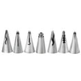 thumbnail image 2 of Stainless Steel Cake Icing Nozzles, 7Pcs Stainless Steel DIY Pastry Fondant Cake Icing Piping Nozzles Decorating Tips Baking Tool, 2 of 8