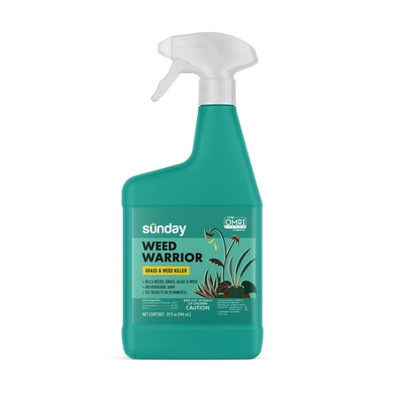 Sunday Weed Warrior Non-Selective Herbicide Spot Treatment, 32 oz. Spray Bottle