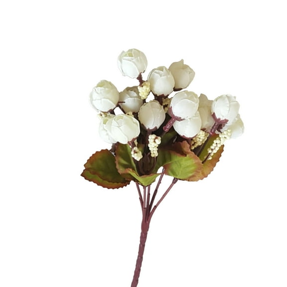 Kdkad Artificial Flower, Flower with Stem Bouquet of Flowers Plastic Flowers, Real Looking Fake Flower for Home Wedding Centerpieces Party Decorations