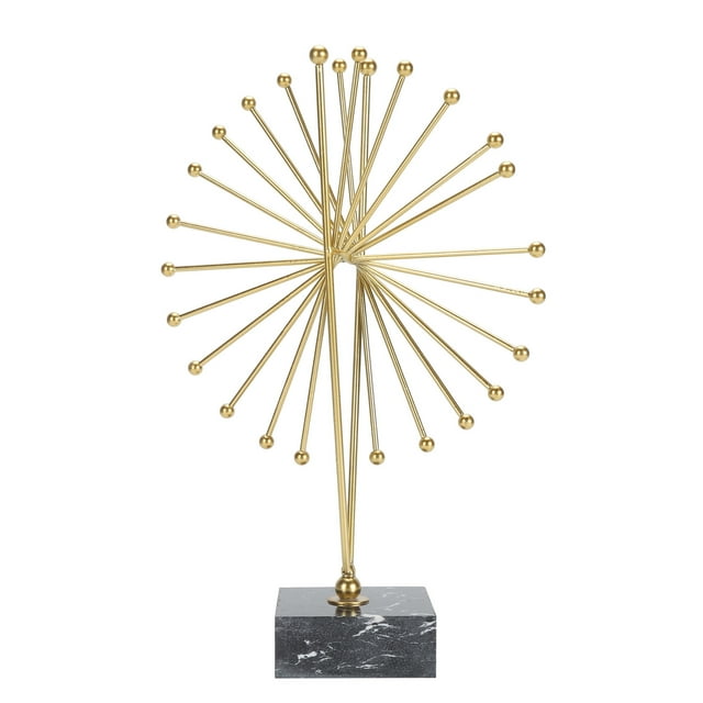Adornos metálicos Ticfox línea abstracta Escultura de Mesa Arte moderno hierro mármol