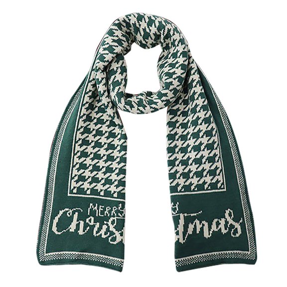 BUWTTED Womens Winter Scarves Christmas Cold Weather Holiday Festive Pattern Shawl Wrap Cozy Soft Elegant Lightweight Fall Warm Xmas Gift Winter Scarves Size:One Size