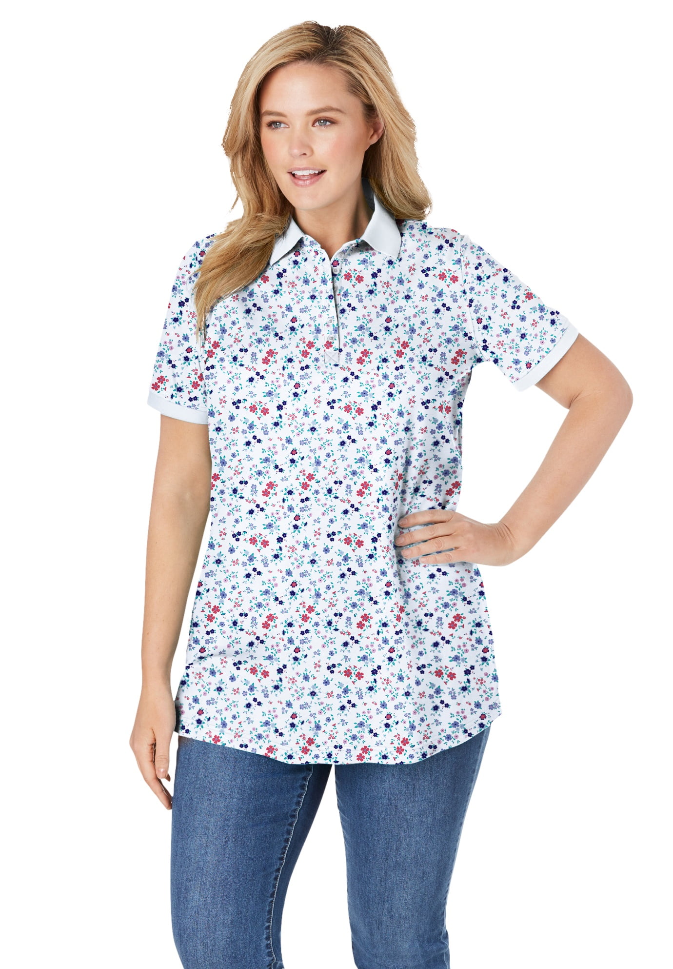 Woman Within Woman Within Women's Plus Size Perfect Printed Short