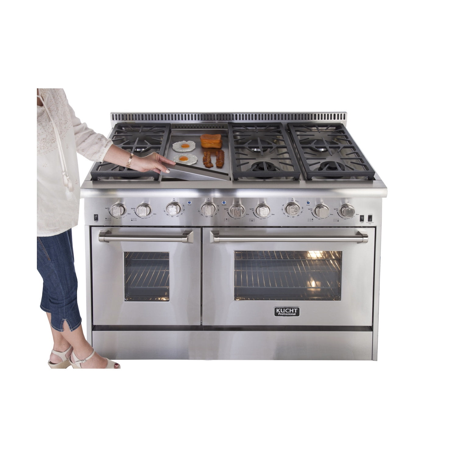 Kucht Appliance Package - 48 inch Natural Gas Range in Stainless Steel –  Premium Home Source
