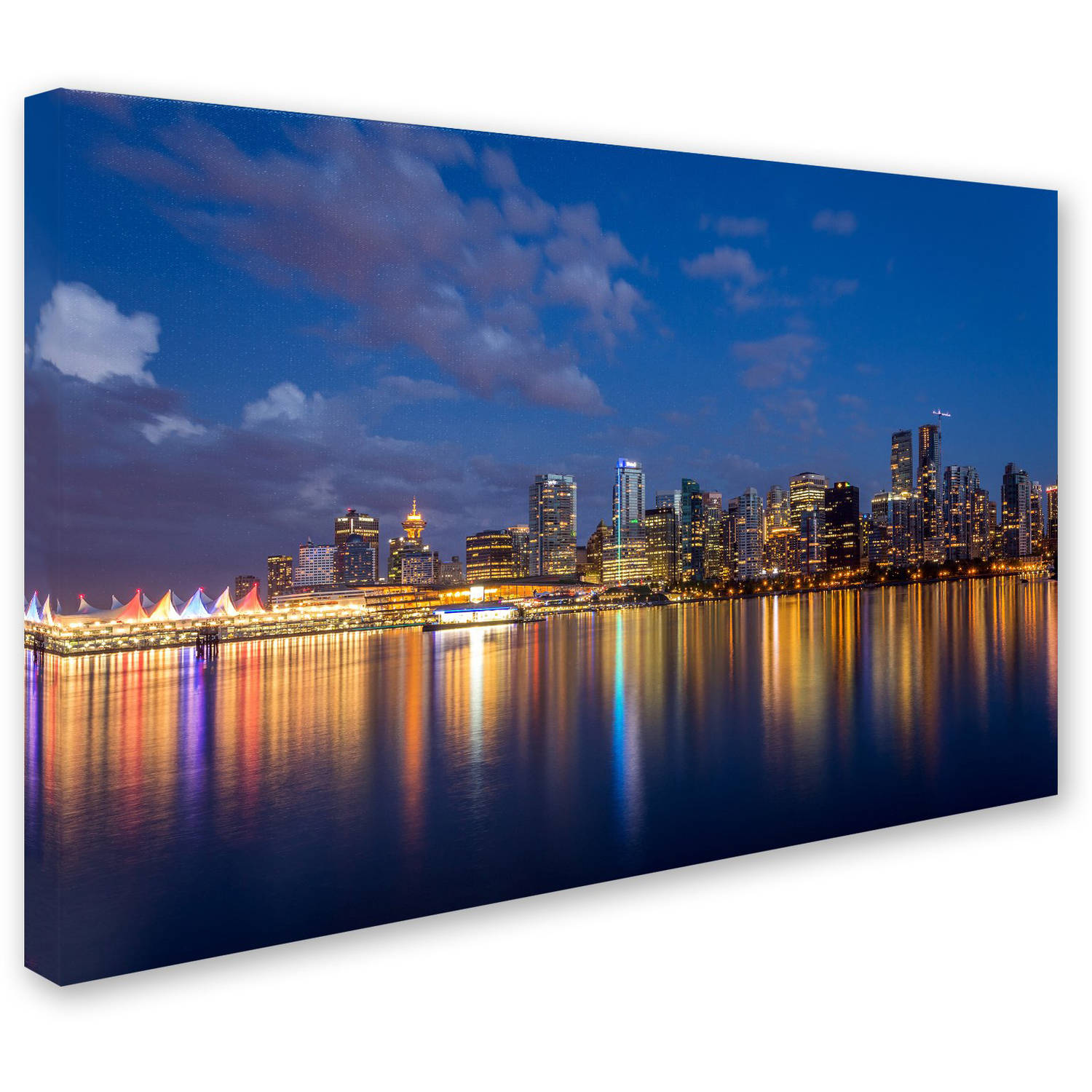 Trademark Fine Art 'Vancouver Twilight' Canvas Art by Pierre Leclerc