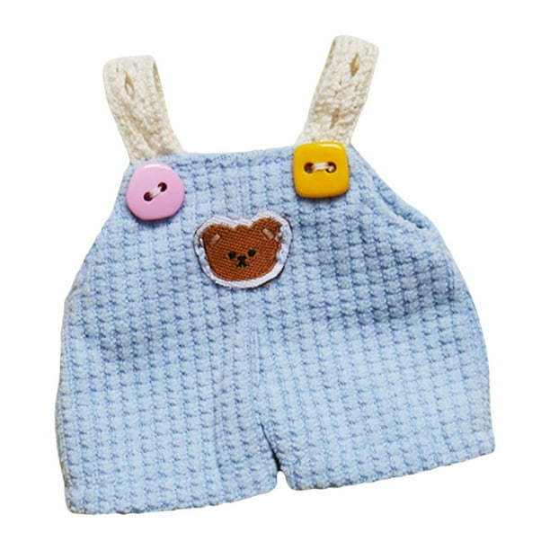 Body de muñeca Ropa de muñeca Suministros suaves para bricolaje Ropa de uso diario Ropa para cambiarse Simulación Azul
