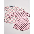 thumbnail image 5 of Touched by Nature Baby and Toddler Girl Organic Cotton Long-Sleeve Dresses 2pk, Abstract Flower, 12-18 Months, 5 of 5