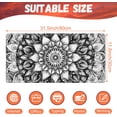 thumbnail image 2 of Large Gaming Mouse Pad for Desk, Black and White Mandala Desk Mat, Mandala Flower Desk Pad, 31.5"x11.8" Extended Big Computer Keyboard Mouse Pad with Non-Slip Base and Stitched Edge, 2 of 13