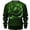 A-Green285, variant on XIAONU Men St Patrick's Day Themed Hoodie Shamrock Celtic Cross Graphic Pullover Top Comfortable Festival Wear Hoodies Black