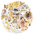 thumbnail image 5 of Pegatinas de perro de dibujos animados para botellas de agua, paquete de 50 lindas, impermeables, estéticas, modernas, 5 of 5