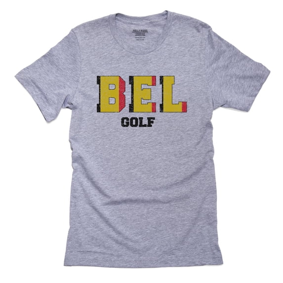 Belgium Golf - Olympic Games - Rio - Flag Men's Grey T-Shirt