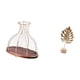 thumbnail image 5 of Elegante Y Moderno Jarrón De Colección De Corcho Con Escultura De Metal En Forma De Hoja. Regalo Práctico Y único Para La Decoración De La Mesa De La Cocina Y Un Adorno Creativo Para El, 5 of 8