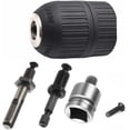 thumbnail image 1 of Portabrocas para martillos eléctricos con diseño de mordaza de clase 3 y adaptador de casquillo hembra cuadrado, sistema de autobloqueo que garantiza durabilidad, accesorio sin herramientas que, 1 of 5