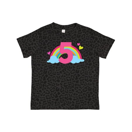 

Inktastic 5th Birthday Rainbow Gift Toddler Boy or Toddler Girl T-Shirt