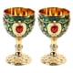 thumbnail image 2 of Copas De Vino De aleación De Metal Vintage, Elegante Copa Retro Decorativa Para El Hogar, Bar, Fiesta, Juego De 2, 2 of 7