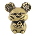 thumbnail image 1 of Mini estatua de ratón, tirador de cajón, perilla de gabinete, Hardware, escultura Animal, manija de puerta para habitación de niños, dormitorio, sala Bronce, 1 of 8