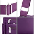 thumbnail image 5 of Women’s Crossbody Bag,RFID Purses for Women Fabric Nylon Multi Pocket Crossbody Bag Ladies Travel Handbag/Purple, 5 of 8