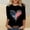 Tops-280Black, variant on Fourth of July Graphic Tees for Women Drip Print Crew Neck Regular Fit Trendy Tops Patriotic Graphic 3/4 Sleeve Party Wear