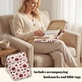 thumbnail image 4 of Pzuqiu Ladybug Bible Cover Bag for Women Large Capacity Scripture Study Carrying Book Cover Quilted Church Bag with Handle &Pocket Perfect Gift for Girls Women, 4 of 7
