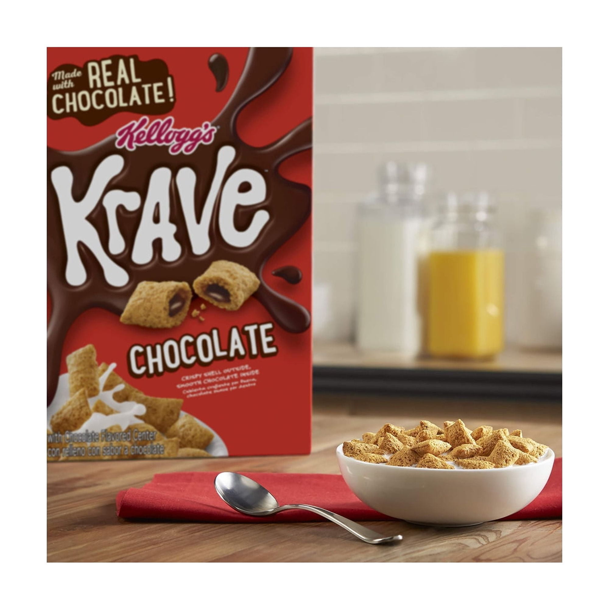 Kellogg S Krave Chocolate Cold Breakfast Cereal (Pack of 12)
