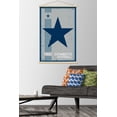 thumbnail image 2 of NFL Dallas Cowboys - Retro Logo 14 Wall Poster with Wooden Magnetic Frame, 22.375" x 34", 2 of 3