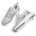 thumbnail image 6 of LUCKY STEP Chunky Fashion Mesh Sneakers Casual Running Walking Shoes,Grey,Womens, 6 of 6