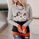 thumbnail image 2 of Blusa de manga larga con estampado de Halloween informal a la moda para mujer, jersey con capucha, Tops, sudadera Fridja  fjkfkj4789, 2 of 5