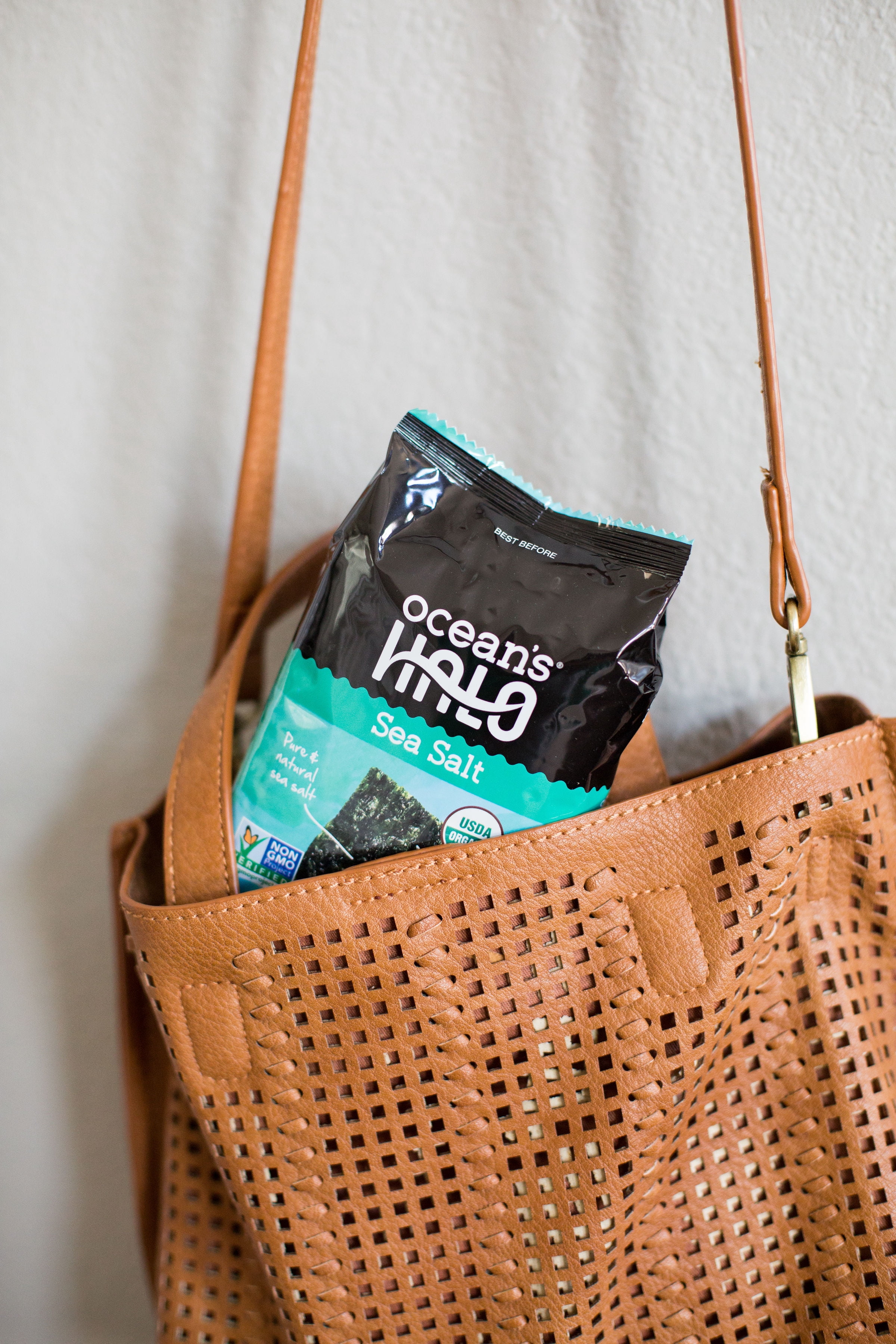 (3 pack) Ocean's Halo, 4pk Seaweed Snack, Sea Salt, Vegan Keto Organic Chips