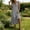 Gray, variant on Bohemian Beach Linen Dress for Women Elegant Summer Boho Maxi Dresses Ruffle Vintage Sundress Holiday Flowy Loose Swing Long Dresses for Evening Night Out Army Green S