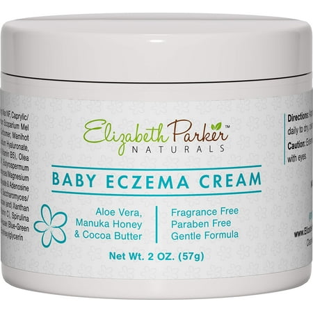 Baby Eczema Cream for Face & Body - Organic and Moisturizing Eczema Lotion with Manuka Honey Aloe Vera and Shea Butter - Relieves Cradle Cap, Diaper Rash, Redness, Dry and Itchy Skin (2 oz) Small (Best Thing For Itchy Rash)