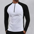 thumbnail image 2 of Men's Performance Long Sleeve T-Shirt Active Athletic Workout Top Breathable Comfortable Fitness Shirt for Running Training Outdoor Sports Mens Work Shirts Summer Basic Tee Shirts, 2 of 9