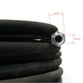 thumbnail image 2 of The ROP Shop 50' Black Kobrajet Hose 1.95mm thickness with 3/8" Quick Connects Up to 4000psi, 2 of 6