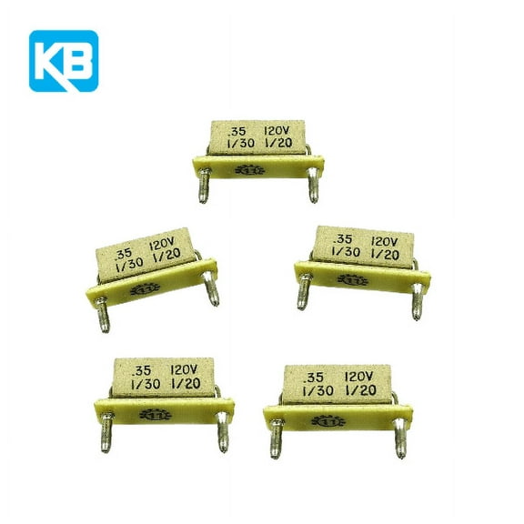 5 PCS Kb electronics 9835 Horsepower resistor 0.35 Ohms (Range: 1/30-1/20 Hp at 90V-130V, 1/15-1/10 Hp at 180V-240V). KBIC DC Motor