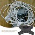 thumbnail image 5 of TABLZONE Cable Storage Holder Black Plastic Cord Organizer for Kitchen and Home Electronics, 5 of 6