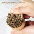 thumbnail image 4 of Tnobhg Dish Scrub Brush High-density Strong Bristles Wooden Handle Multifunctional Easy Cleaning Remove Stain Reusable Pot Washing Kitchen Cleaning Brush Kitchen Supplies, 4 of 7